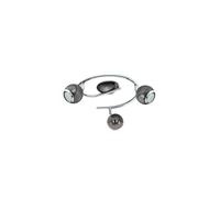 Plafoniera spot led 9w moderna nickel nero coll. GL1417