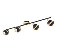 PLAFONIERA SPOT MODERNA A LED NERA ORO GL1437
