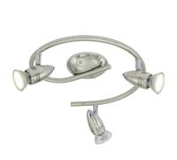 Plafoniera spot moderna nickel 3 luci GL0848