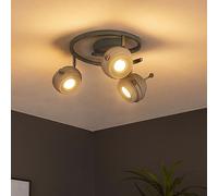 Plafoniera Spot Rotondo Soffitto Mobile LED Lampada da Cucina Grigio D 34 CM