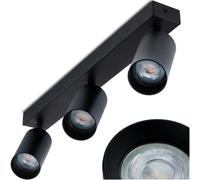 Plafoniera spot tubo riflettore inclinato alogena 3x GU10 TABULA LUMILED