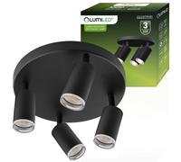 Plafoniera spot tubo riflettore LED lampada alogena ADERO 4xGU10 Lumiled