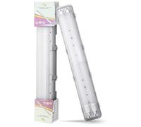 Plafoniera Stagna 2Tubi Led 120Cm 18W IP65 Copertura Trasparente Impermeabile