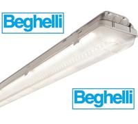 PLAFONIERA STAGNA 2X18 IP65 VUOTA PER TUBI LED 220V 600mm BEGHELLI 72001ST