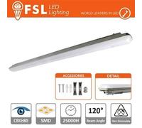 Plafoniera Stagna 36W - 4000K 3100LM 120º 1198x85x66mm IP65