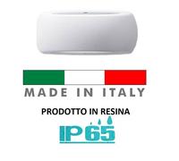 Fumagalli Plafoniera stagna applique da esterno doppia luce Resina E27 LED A+++