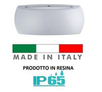 PLAFONIERA STAGNA APPLIQUE DA ESTERNO DOPPIA LUCE RESINA E27 LAMPADA LED [EEK: A+++]
