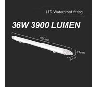 PLAFONIERA STAGNA completa DI LED NO TUBO T8 60-120-150 CM 220V SOFFITTO IP65 [EEK: A+]