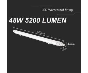 PLAFONIERA STAGNA CON NEON IP65 LED PER ESTERNO 60 120 150 CM NOVITA