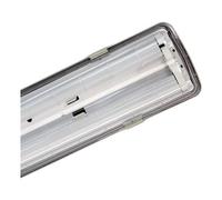 Plafoniera stagna con tubi led Grigio Beghelli Saving 72003 G13 LED 2x36W 4000K