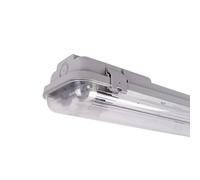 Plafoniera stagna per 2 tubi LED 60 cm - IP65
