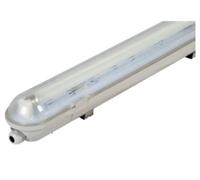 PLAFONIERA STAGNA TIPO DISANO IP65 1X58 CABLATA PER TUBI A LED T8 IGNIFUGA