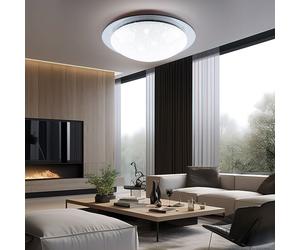 Plafoniera Sterneneffekt Cameretta LED Cct Lampada IP44 Cucine Luce 38 CM