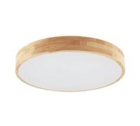 Plafoniera 'Tanju' dimmerabile (Country) colore Ocra, in Legno ad es. Soggiorno & Sala da pranzo (5 luci, E27) di Lindby | plafoniera in legno, plafoniera, lampada