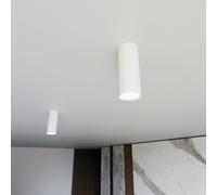Plafoniera TECNO 1S da soffitto base GU10 Bianca
