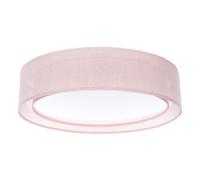 Plafoniera Tessuto Tondo Rosa Camera Corridoio E27 Ø60 CM Deckenleuchte Blendarm