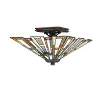 Elstead Lighting Maybeck lampada a soffitto, E27, QZ-MAYBECK-F, Maybeck [Lampade per Interni > Lampade a Soffitto]