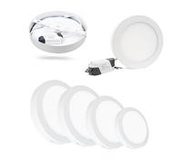 PLAFONIERA TONDA 18 W LAMPADA PANNELLO LED LUCE CALDA