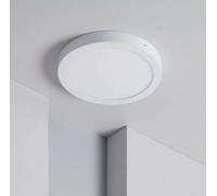 PLAFONIERA TONDA 6W 12W 18W 24W MONTAGGIO ESTERNO CCT TONDA CORNICE BIANCO [EEK: A+++]