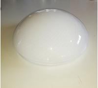 Plafoniera tonda in plastica spirale bianca 2 luci moderna vintage 37 cm Leggera