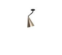 Plafoniera TOOY Gordon 561.71, Nero Opaco/Ottone Spazzolato