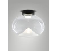 BRENA PLAFONIERA IN VETRO TRASPARENTE A LED CCT 2700K - 3000K - 4000K- 19W - 2100 lm DIMMERABILE A STEP