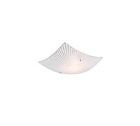 Trio-Leuchten Plafoniera Elisa Quadrata Vetro decorato e graniglia 30x30 cm 1 luce E27