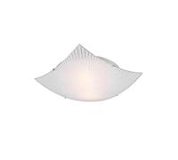 Plafoniera ELISA quadrata vetro 40x40cm decoro e graniglia di vetro 612200200