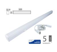 Plafoniera Tubo Led T5 30cm 4W Neutro 4000K Lineare Raccordabile Allungabile Chi