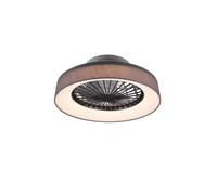 Plafoniera Ventilatore da Interno a led in PLASTICA Grigio