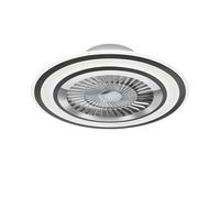 Plafoniera Ventilatore da Interno a led in PLASTICA Nero Opaco