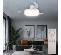 Plafoniera Ventilatore da Soffitto Refrigeratore Regolatore Telecomando LED D [EEK: Inaditato]