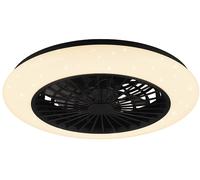 Plafoniera ventilatore REALITY STRALSUND LED, Nero