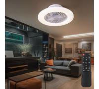 Plafoniera Ventilatore Soffitto Telecomando Luce Notturna 3 Livelli LED [EEK: Non valutato]