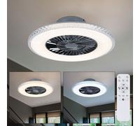 Plafoniera Ventilatore Vor-Rücklauf Telecomando LED Cct Sterneneffekt [EEK: Inaditato]