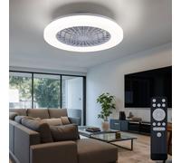 Plafoniera Ventilatorlampe Ventilatore da Soffitto Vor-Rücklauf LED Telecomando [EEK: Non valutato]