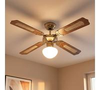 Ventilatore Plafoniera Ventilatorlampe Vor-Rücklauf 3-Stufen Interruttore da
