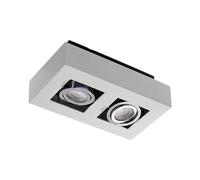 Plafoniera 'Vince' dimmerabile (Moderno) colore Bianco, in Alluminio ad es. Corridoio (2 luci, GU10) di Arcchio | plafoniera, lampada
