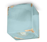 Plafoniera Vintage azzurra 12 cm Ferroluce