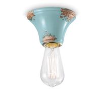 Plafoniera Vintage azzurra Ferroluce