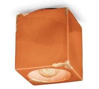 Plafoniera Vintage Ceramica Arancio 1 Luce E27