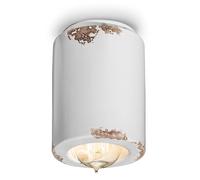 Plafoniera Vintage Ceramica Bianca 1 Luce E14