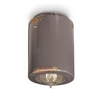 Plafoniera Vintage Ceramica Tortora 1 Luce E14