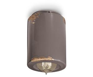 Plafoniera Vintage Ceramica Tortora 1 Luce E14