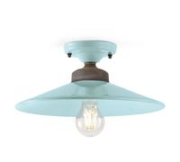 FerroLuce Plafoniera da soffitto in metallo e diffusore in ceramica in stile ind