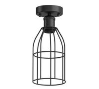 Plafoniera vintage E27 RETRA nero a gabbia Ø 122 mm