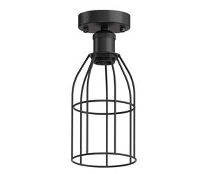 Plafoniera vintage E27 RETRA nero a gabbia Ø 122 mm