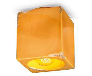 Plafoniera Vintage giallo 12 cm Ferroluce
