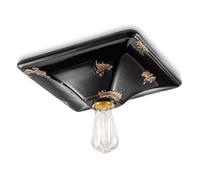 Plafoniera Vintage nera 31 cm Ferroluce [EEK: A++]