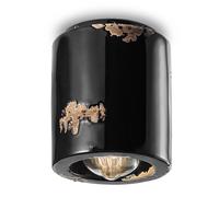 Plafoniera Vintage nera Ferroluce